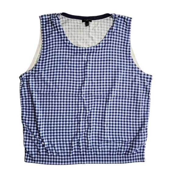 Talbots Sweaters - Talbots Plaid Gingham Sweater Vest XL Petite